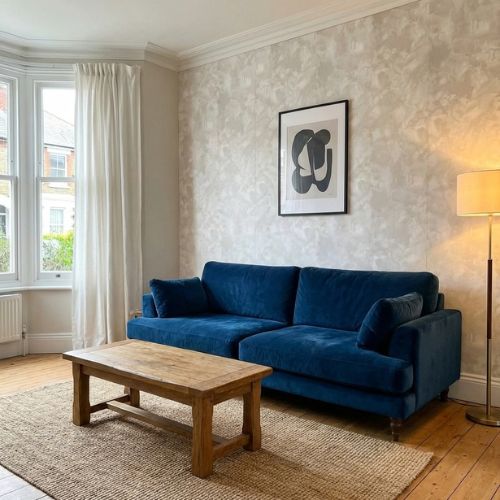 Grey Marble Wall Panel 250mm x 2.6m x 5mm (Pack of 4) - installed