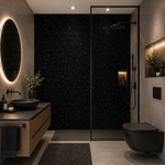 Black Sparkle Wall Panel | 250mm x 2.6m x 5mm (Pack of 4)