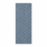 Matt Navy Chevron Wall Panel 250mm x 2.6m x 8mm (Pack of 4)