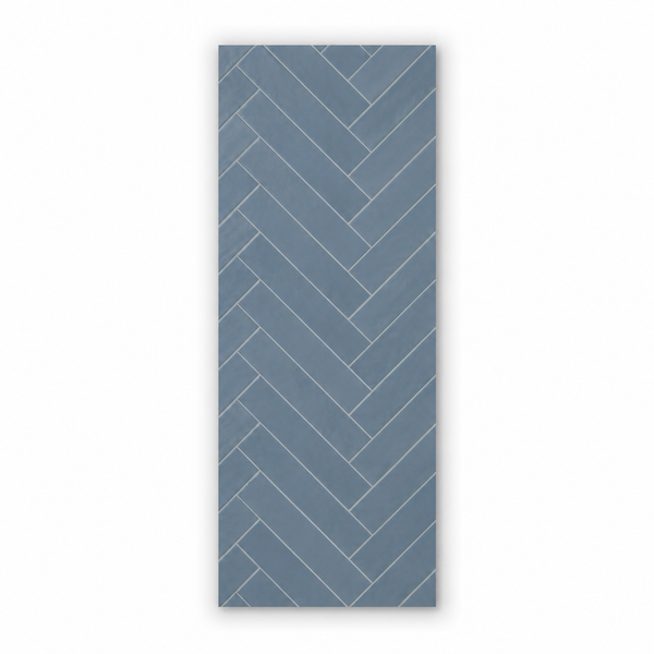 Matt Navy Chevron Wall Panel 250mm x 2.6m x 8mm (Pack of 4)