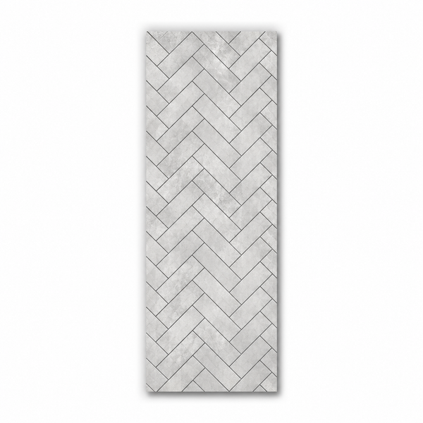 Matt Grey Chevron Wall Panel 250mm x 2.6m x 8mm (Pack of 4)