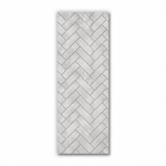 Chevron Grey Matt Wall Panel | 1000mm x 2.4m x 10mm