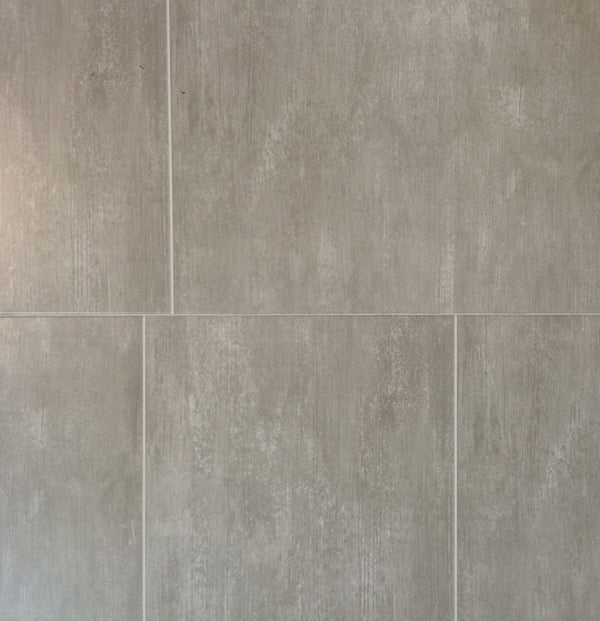 MultiTile Large Light Grey Wall Panel 400mm x 2.6m x 8mm (Pack of 4) - installed