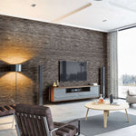 Natural Anthracite Brick Wall Panel 250mm x 2.6m x 8mm (Pack of 4)
