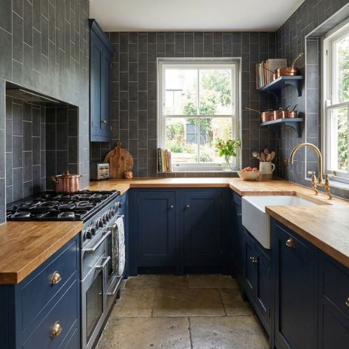 Klassic Tile Graphite Wall Panel 1000mm x 2.4m x 10mm - installed