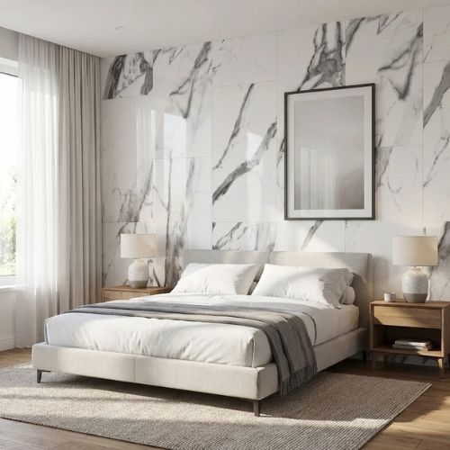 Onyx Grey Matt Wall Panel 1000mm x 2.4m x 10mm - installed