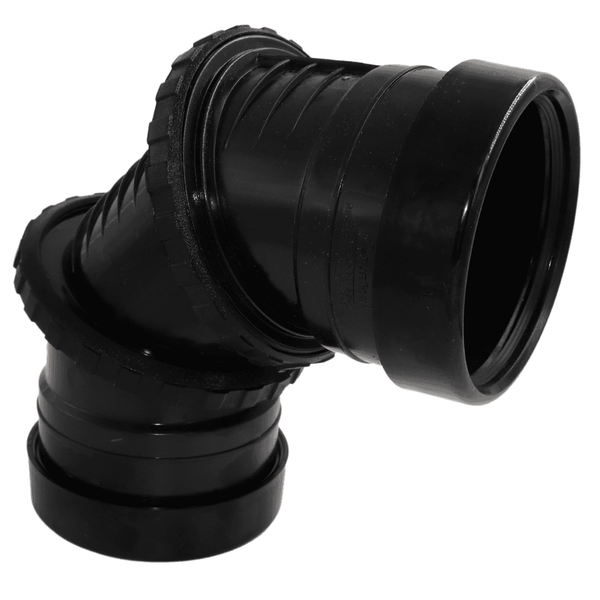 Aquaflow 110mm Adjustable Bend 90° - installed