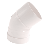 Aquaflow 110mm Push Fit Soil Single Socket Bend 135°