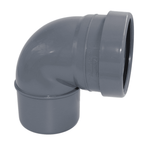 Aquaflow 110mm Push Fit Soil Single Socket Bend 90°