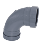 Aquaflow 110mm Push Fit Soil Pipe Double Socket Bend 92.5°