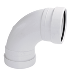 Aquaflow 110mm Push Fit Soil Pipe Double Socket Bend 92.5°
