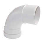 Aquaflow Single Socket 110mm Push Fit Soil Bend 92.5°