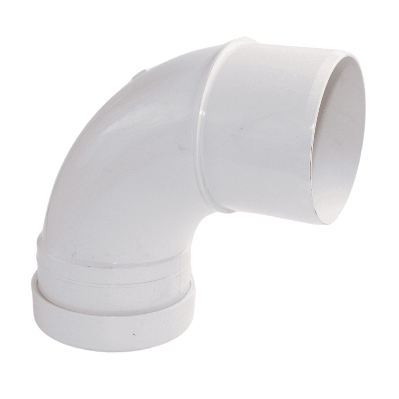 Aquaflow Single Socket 110mm Push Fit Soil Bend 92.5°
