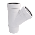 Aquaflow 110mm Push Fit Soil 135° Triple Socket Branch