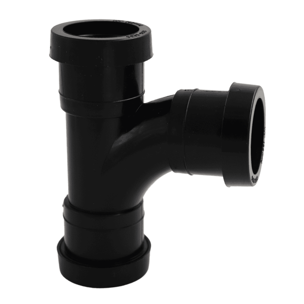 Aquaflow 32mm Push Fit Triple Socket Swept Bend 90° - installed
