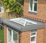uPVC flat roof lantern 1m x 1.5m White image 4