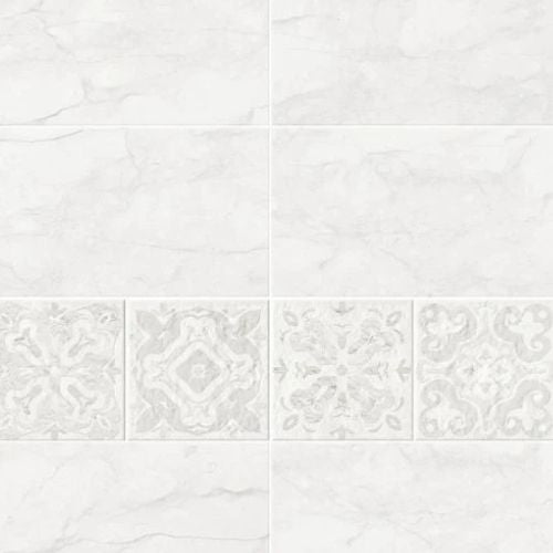 Victorian Tile Dark Grey Wall Panel 1000mm x 2.4m x 10mm - installed