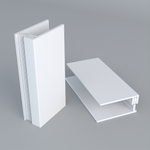 Duraklad 2-Part Edge Trim White 3m