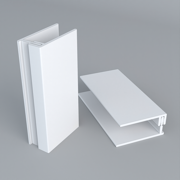 Duraklad Woodland Timber 2-Part Edge Trim 3m in White