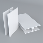 Duraklad 18mm Division / H Bar Trim White 3m