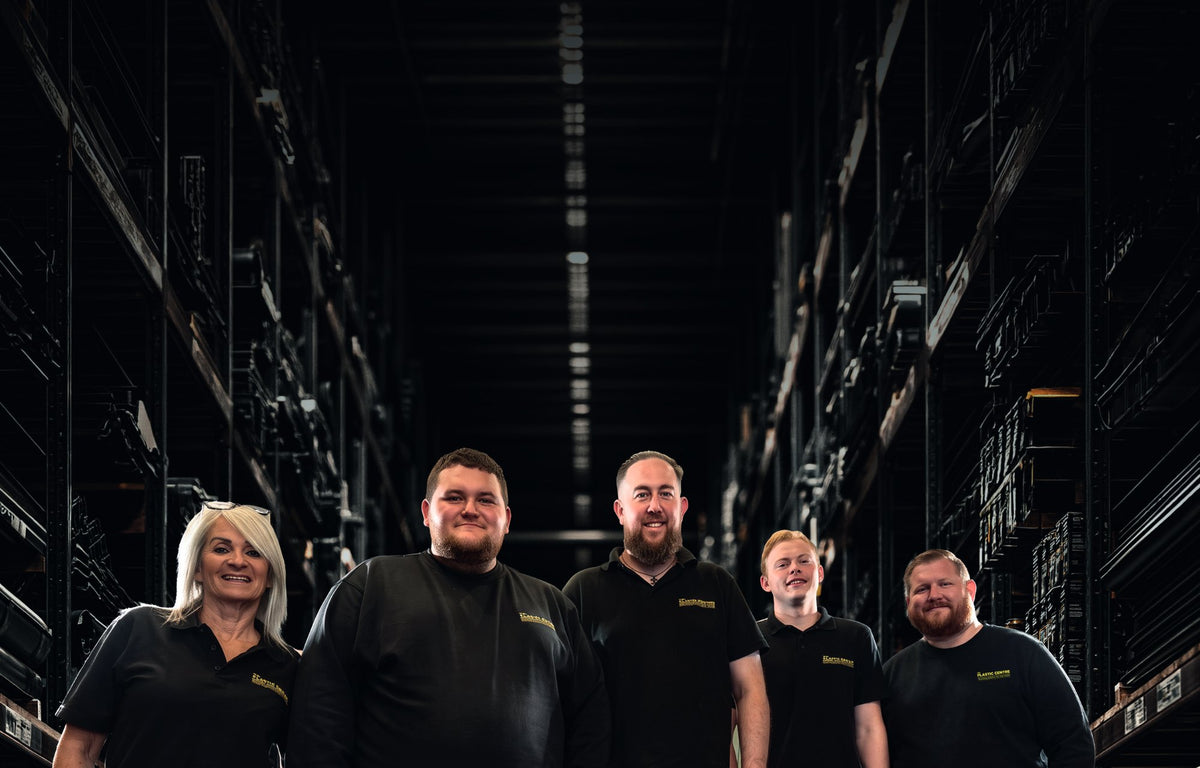 The Plastic Centre Sheffield branch team on the trade counter floor