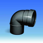 Aquaflow 110mm Push Fit Soil Single Socket Bend 90°