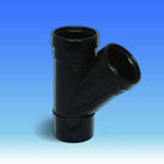 Aquaflow 110mm Push Fit Soil  Double Socket Branch 135°