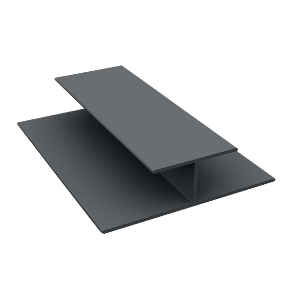 Duraklad Woodland Timber 18mm Division / H Bar 3m in Anthracite Grey