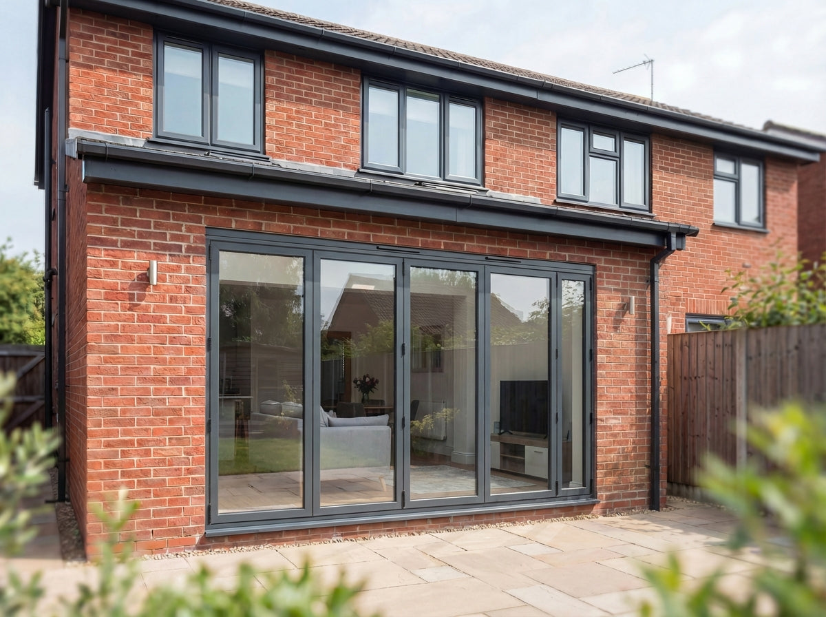 Liniar Bifold Doors in Anthracite Grey