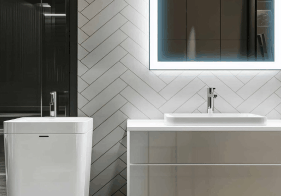 Wall panels installed in a finished room