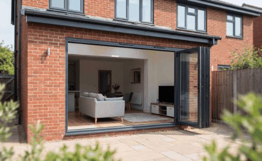 3-pane aluminium bifold