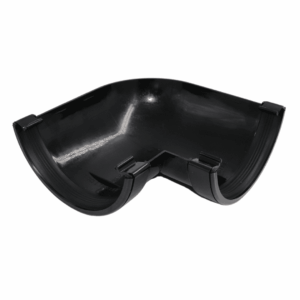 Black Aquaflow 170mm Half Round 90° Gutter Angle