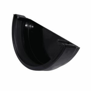 Black Aquaflow 170mm Half Round External Stop End