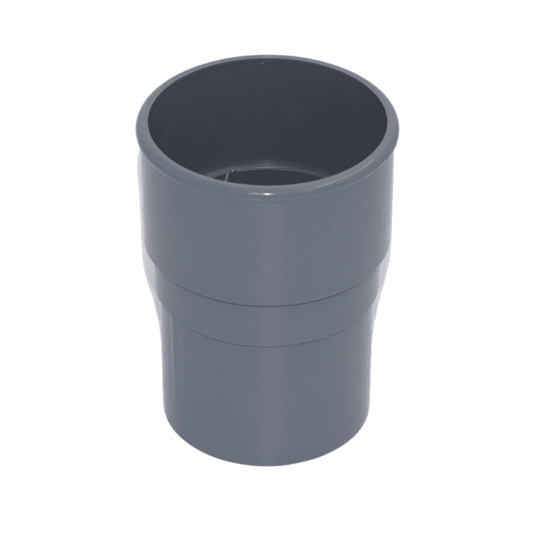 Light Grey Aquaflow Round Plastic Downpipe Socket