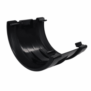 Black Aquaflow 170mm Half Round Union Bracket