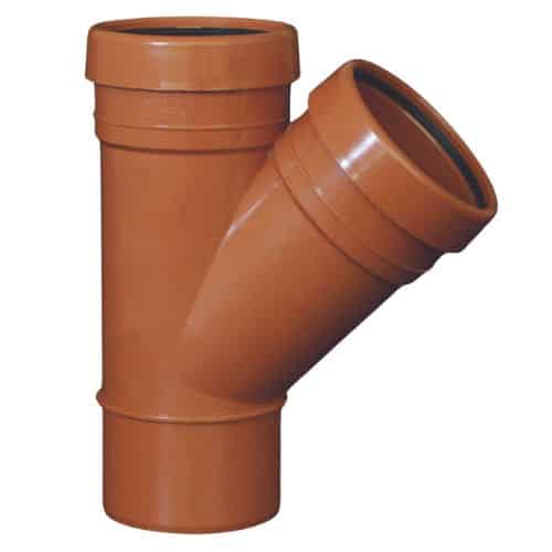 Aquaflow 110mm 45° Double Socket Branch