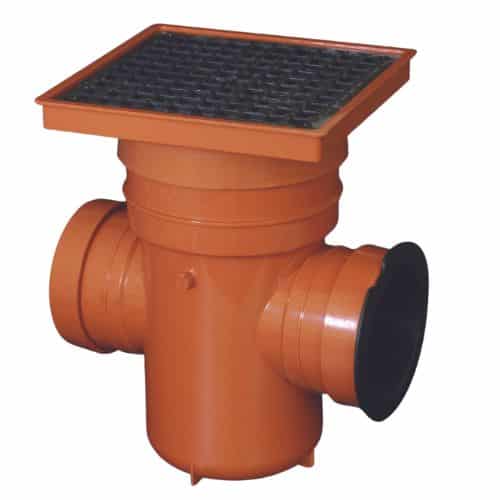 Aquaflow 110mm Square Top Back Inlet Roddable Gully