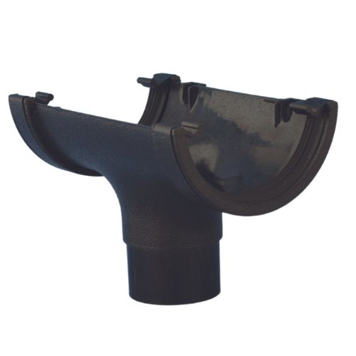 Aquaflow 112mm Cast Iron Effect Running Outlet Gutter