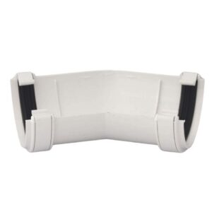 Aquaflow 112mm Half Round Gutter Angle 150° white