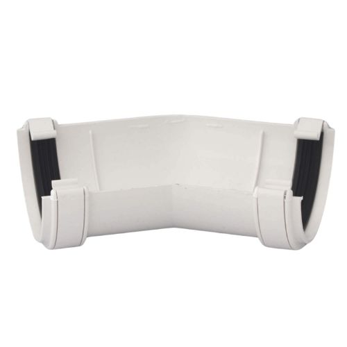 Aquaflow 112mm Half Round Gutter Angle 150° white