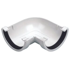 Aquaflow 112mm Half Round Gutter Angle 90° White