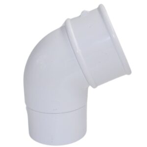 Aquaflow 112mm Plastic Round 112.5° Offset Bend Downpipe Drawing