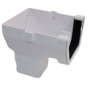 Aquaflow 114mm Square Gutter Stop End Outlet