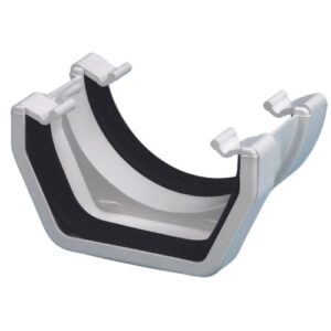 Aquaflow 114mm Square To Round Gutter Adaptor wHITE