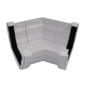Aquaflow 125mm Krown 135° Ogee Gutter Angle White