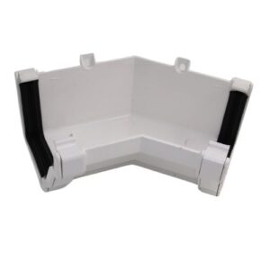 Aquaflow 130mm Internal 135° Ogee Gutter Angle White