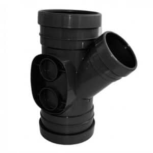 Aquaflow 160mm-110mm Triple Socket Reducer Tee 135°