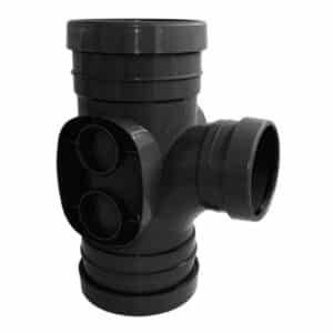 Aquaflow 160mm-110mm Triple Socket Reducer Tee 92.5°