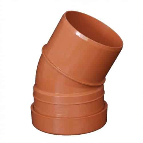 Aquaflow 160mm Single Socket 15° Bend