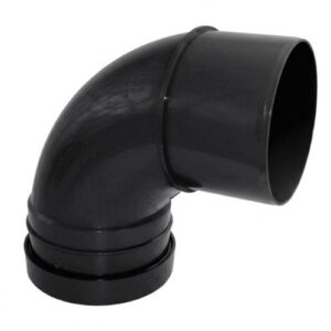 Aquaflow 160mm Single Socket Bend 92.5 Black